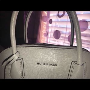 Michael Kors Grey Soft Leather Tote w/crossbody